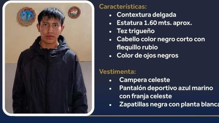 joven de 16 años desaparecido