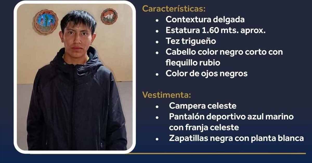 joven de 16 años desaparecido