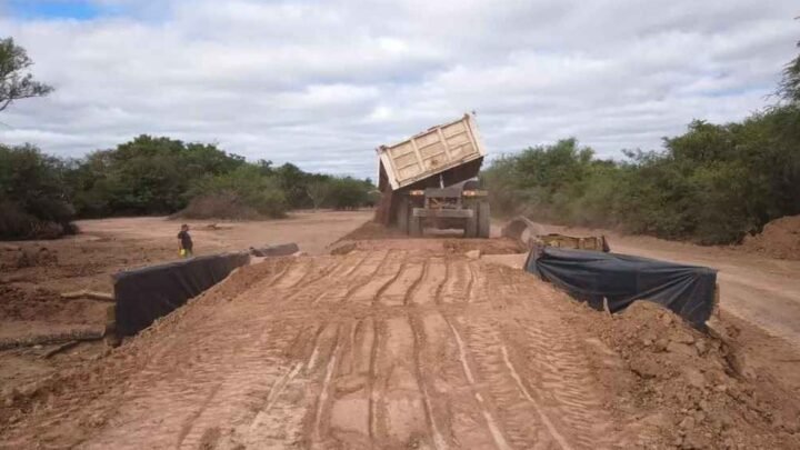 obras en ruta provincial Rivadavia