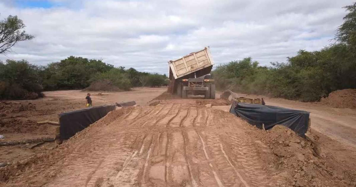 obras en ruta provincial Rivadavia