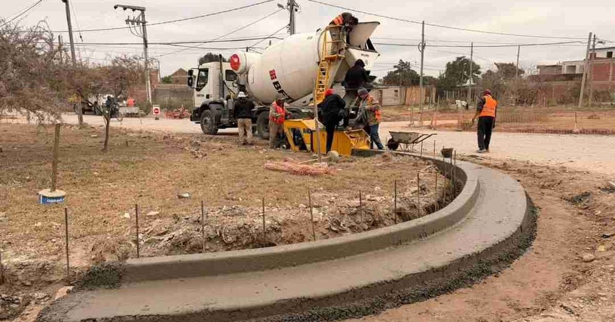 obras de calzada Av. Ángel Vargas