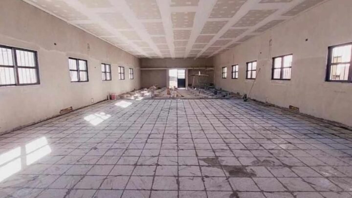 Obras en la escuela Sarmiento