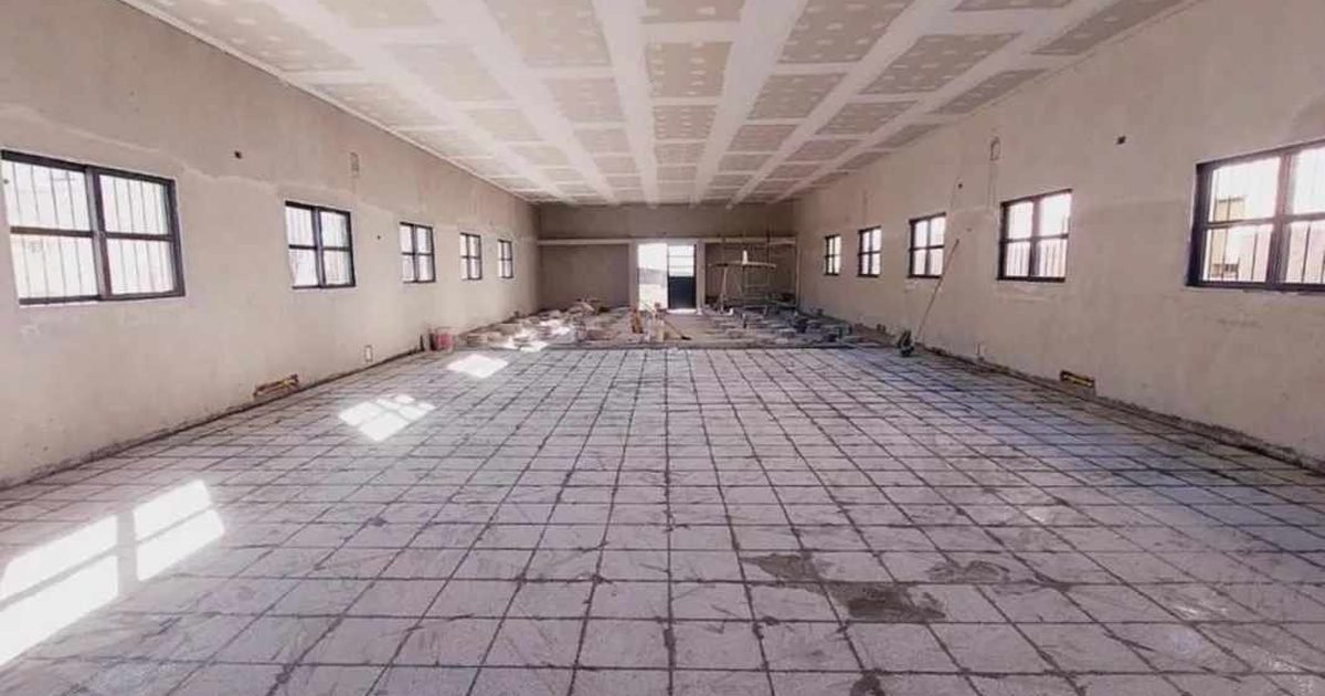 Obras en la escuela Sarmiento