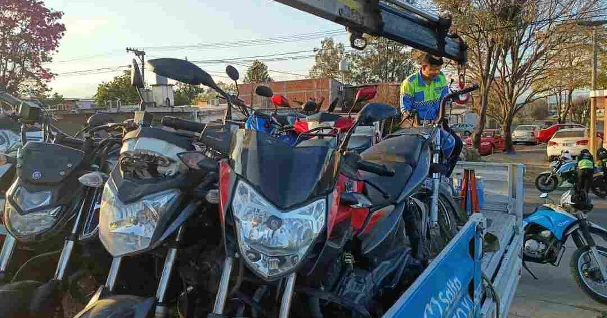 secuestraron 36 motos