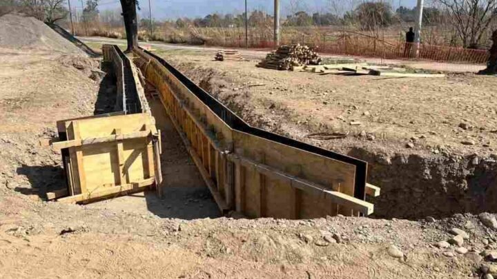 canalización pluvial Banchik Del Carnaval