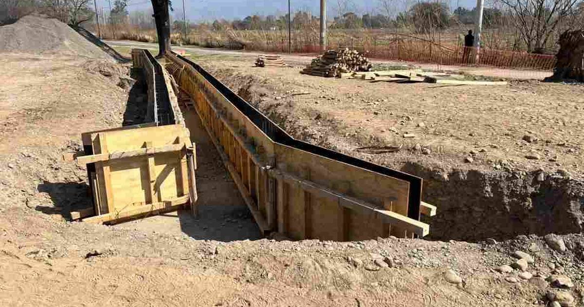 canalización pluvial Banchik Del Carnaval