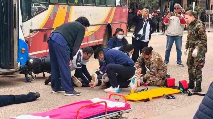 simulacro de accidente vial
