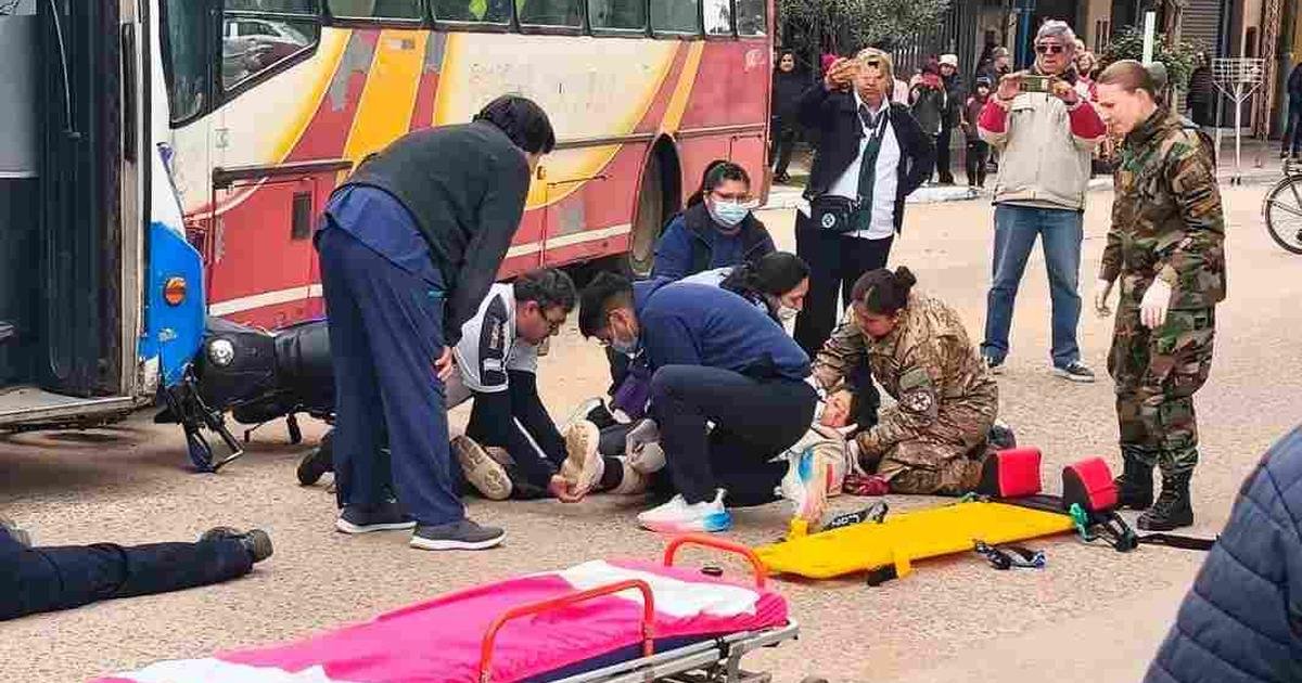 simulacro de accidente vial