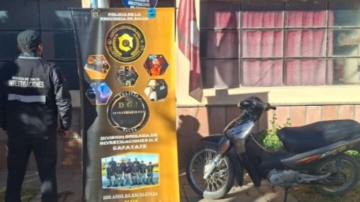 motocicleta robada Cafayate