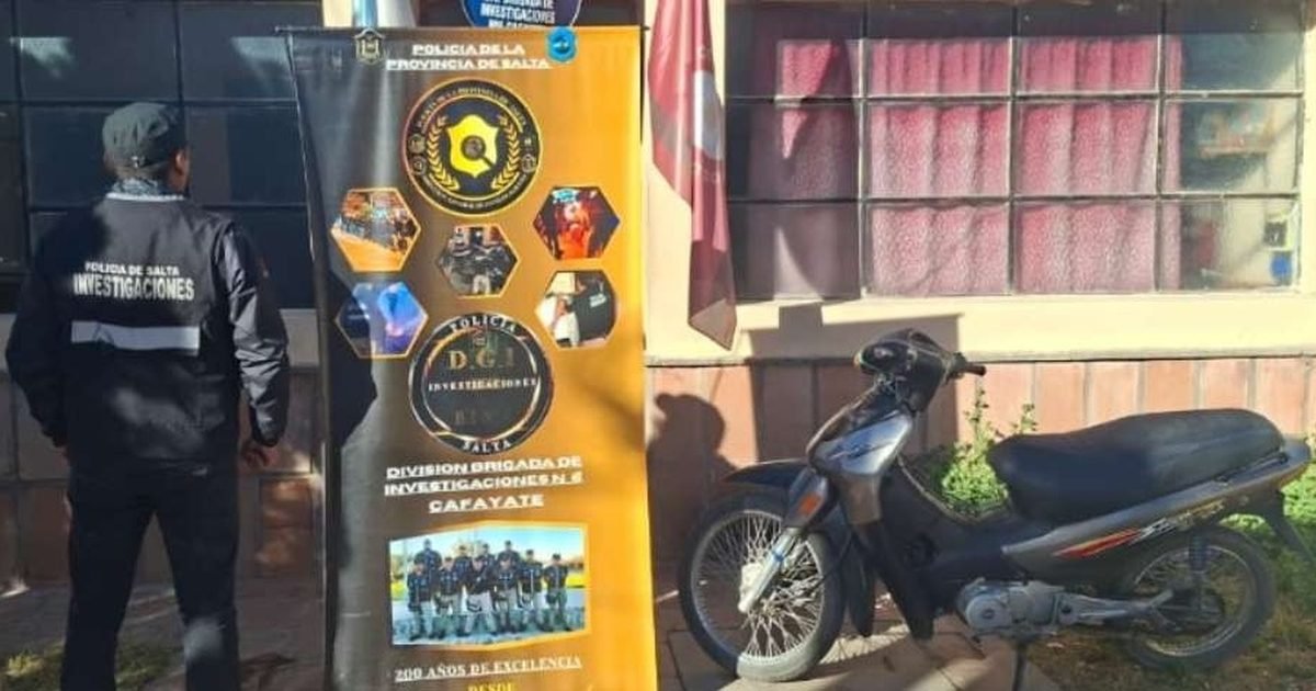 motocicleta robada Cafayate