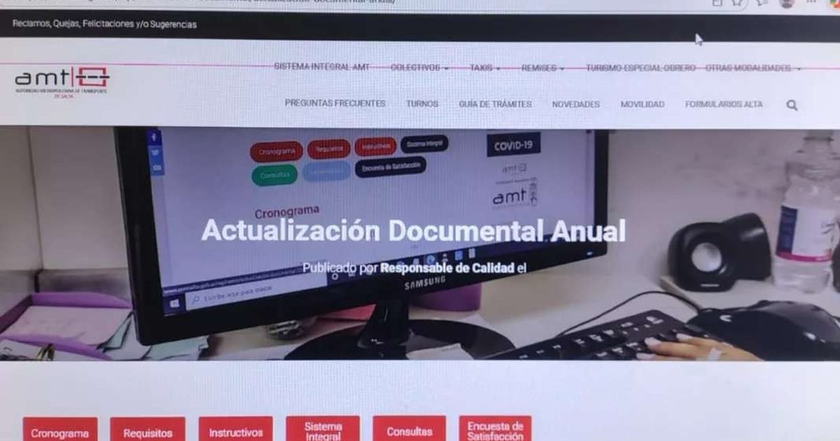 actualización documental transporte Salta