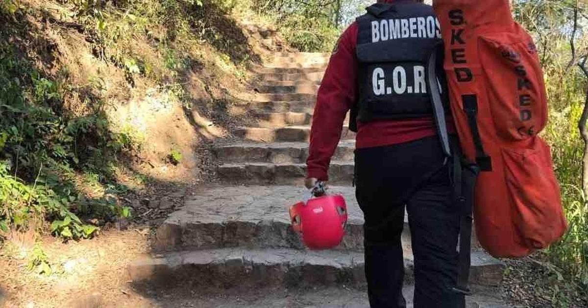 rescate mujer cerro San Bernardo