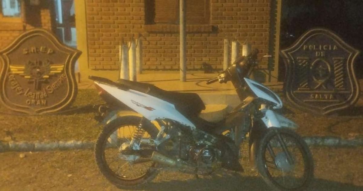 motocicleta con numeración adulterada