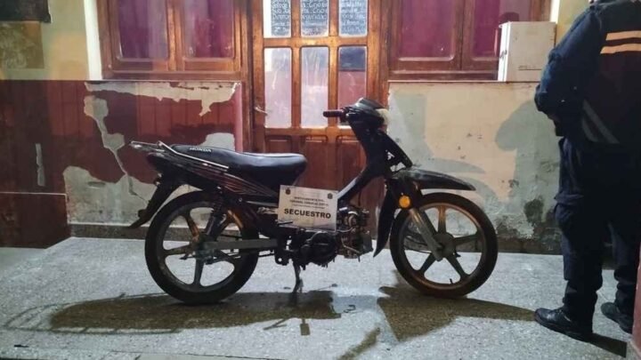 motocicleta con numeración adulterada