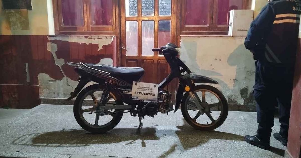motocicleta con numeración adulterada