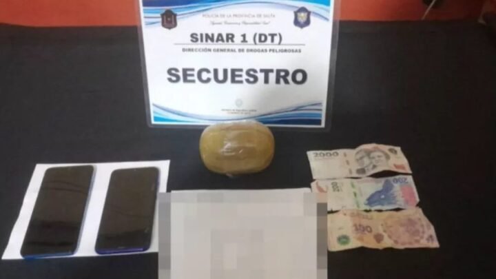 detención de cocaína en Tartagal
