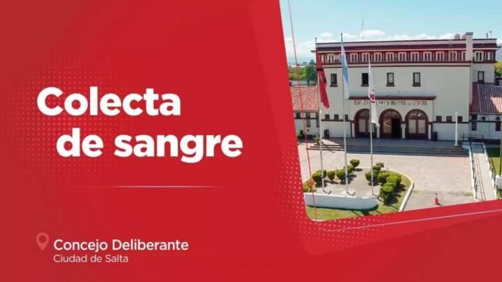 colecta de sangre en Salta