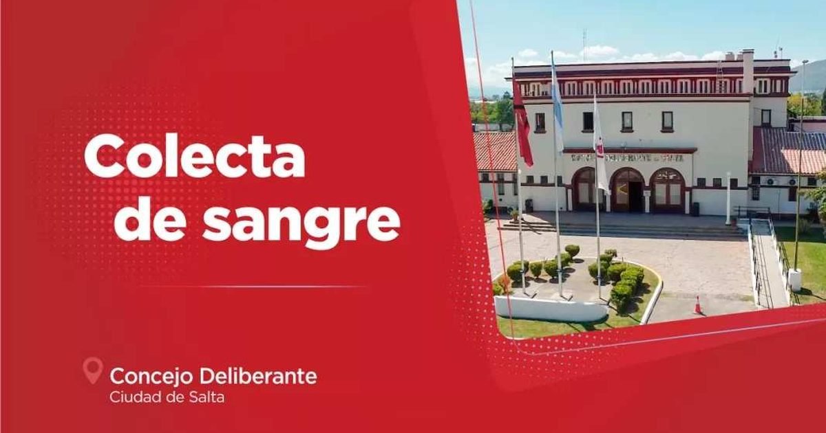 colecta de sangre en Salta