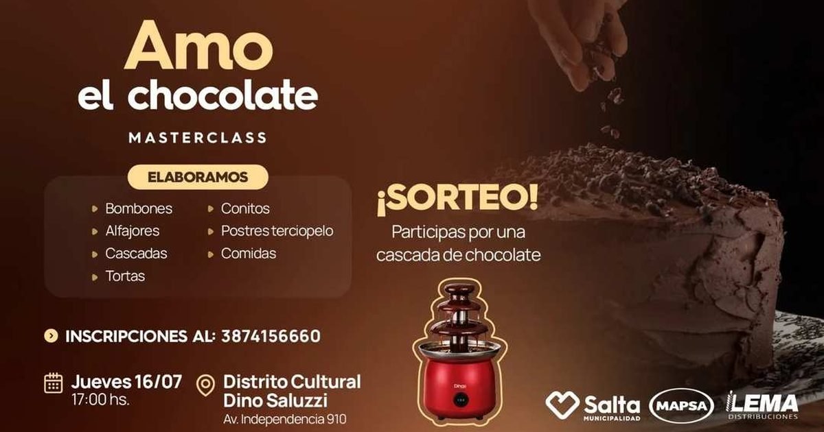 preparar la cascada de chocolate