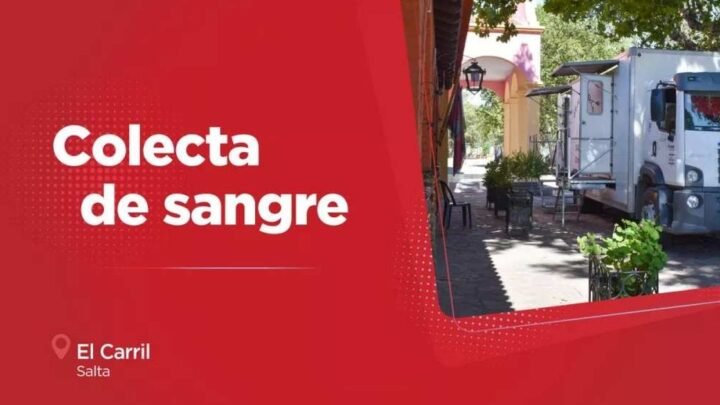 colectarán sangre en El Carril