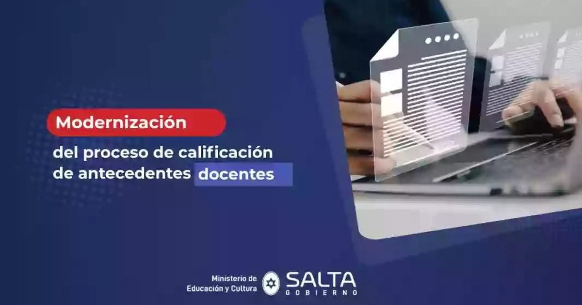 modernización del proceso de calificación docente