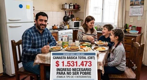 La Canasta Básica en junio: una familia tipo necesitó $1.531.473 para no caer en la pobreza