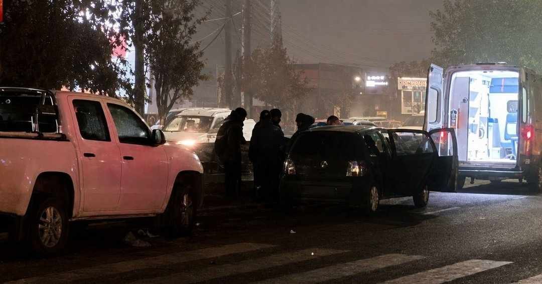 accidente Av Paraguay múltiple mujer hospitalizada caos vehicular zona sur