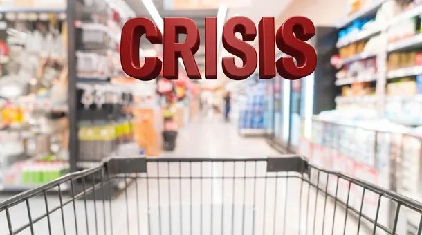 Crisis de consumo en los supermercados: se compra más electrónica pero menos bebidas, comidas y lácteos