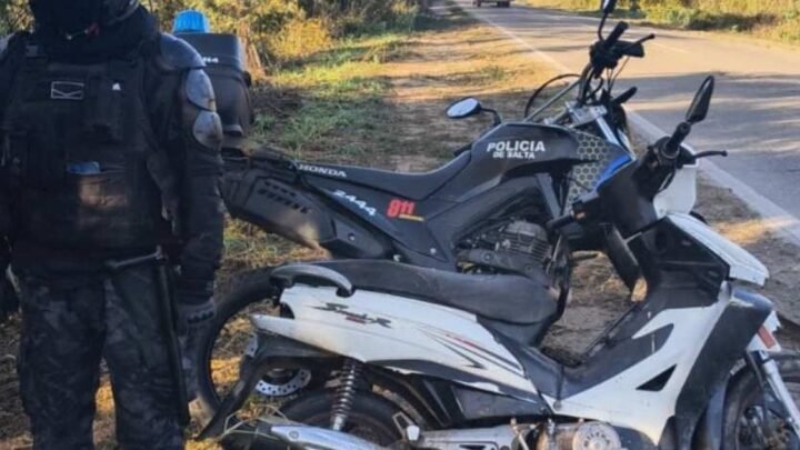secuestran motocicleta ruta 34