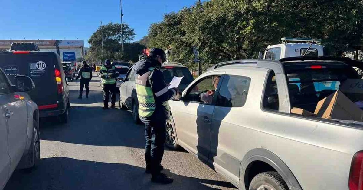 operativo de tránsito en Salta