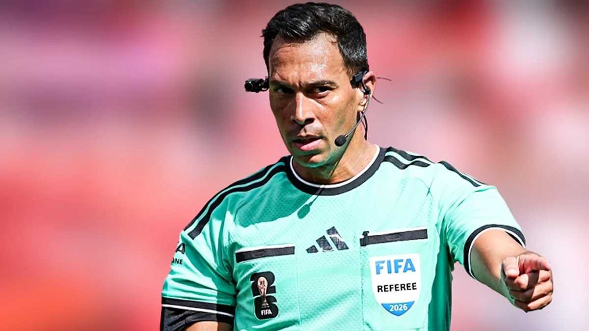Facundo Tello, árbitro argentino en el enfrentamiento entre Francia y Marruecos