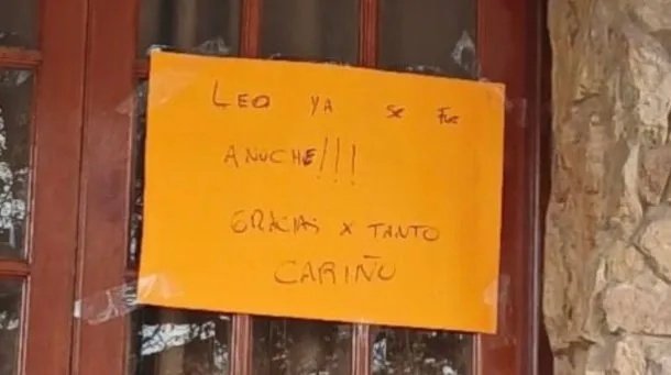 Lionel Scaloni Pujato despidió familia colocó cartel Leo ya fue anoche