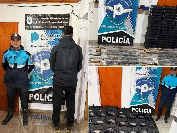 detenido armas Ruta 9 arsenal 131 guerra