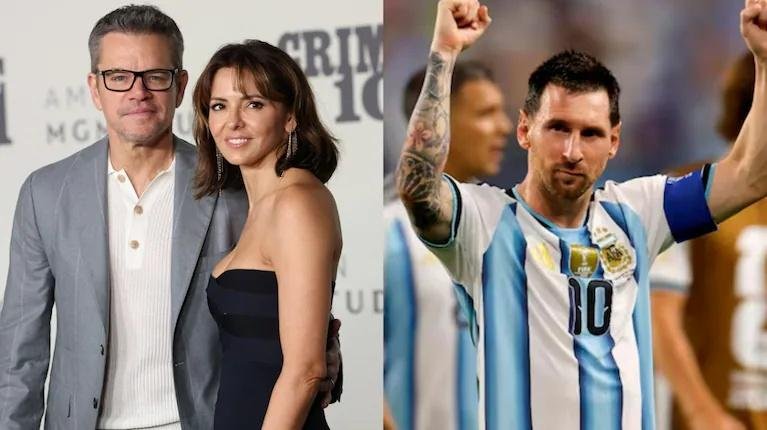 Matt Damon habló de su admiración por Lionel Messi: “Es el más grande, el mejor de la historia”