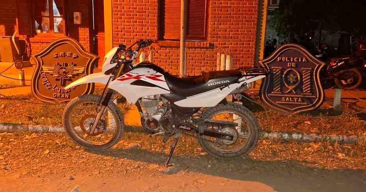 Oran Recuperaron motocicleta demoraron sospechoso Orán