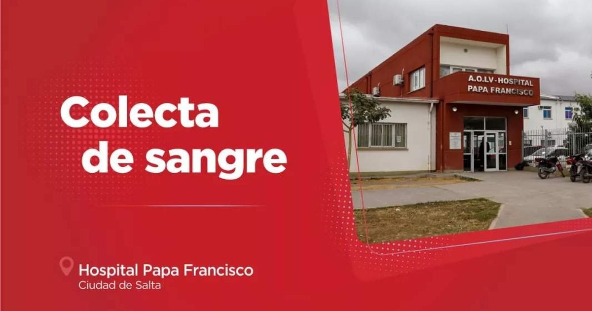 Mañana habrá colecta sangre todo grupo
