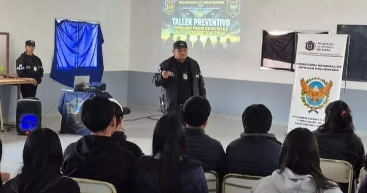Seguridad concientiza estudiantes consumo problemático sustancias
