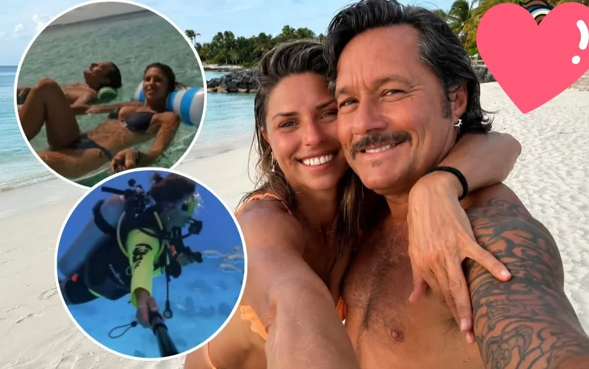 Diego Torres disfrutó del Caribe con su novia y lanzó una pregunta íntima: “¿Estás contenta, amor, de convivir conmigo?”