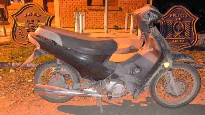 Oran Policía recuperó motocicleta sustraída Orán