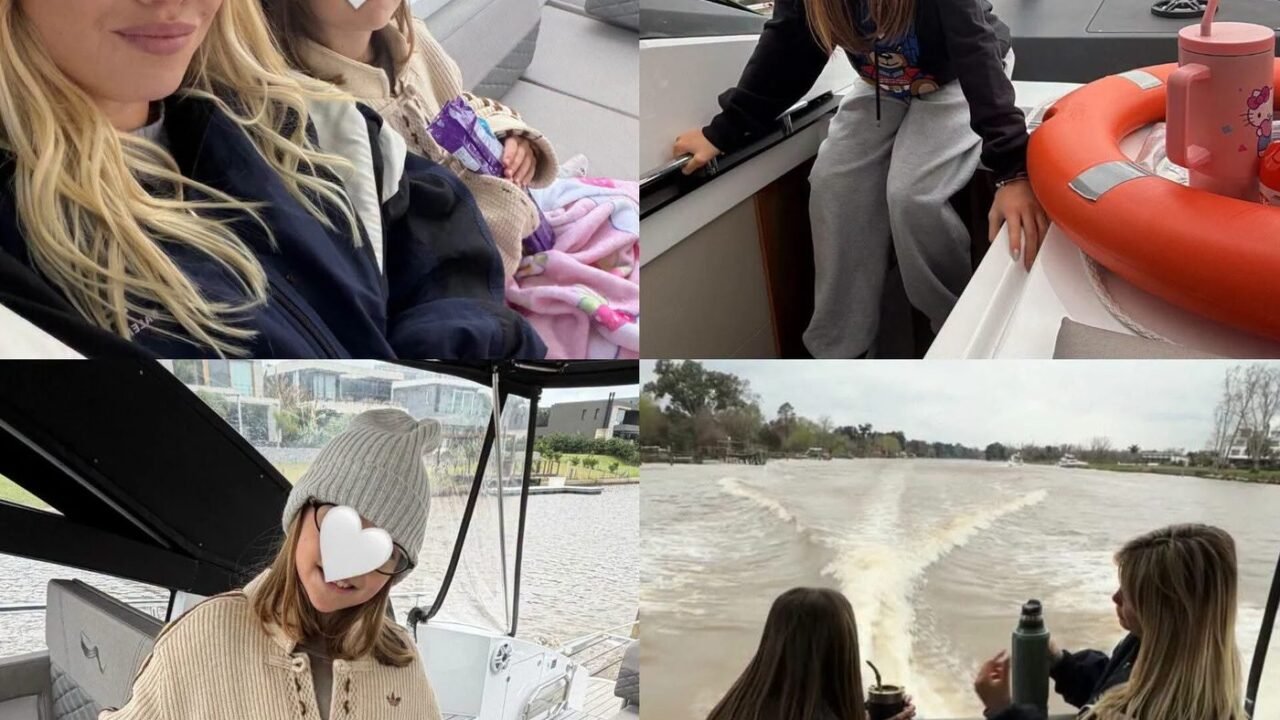 WANDA NARA DISFRUTÓ DEL FERIADO JUNTO A SUS HIJAS EN TIGRE