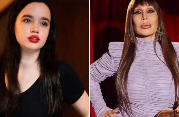 Helena, la nieta de Moria Casán, tuvo su debut actoral interpretando a su abuela en la serie biográfica