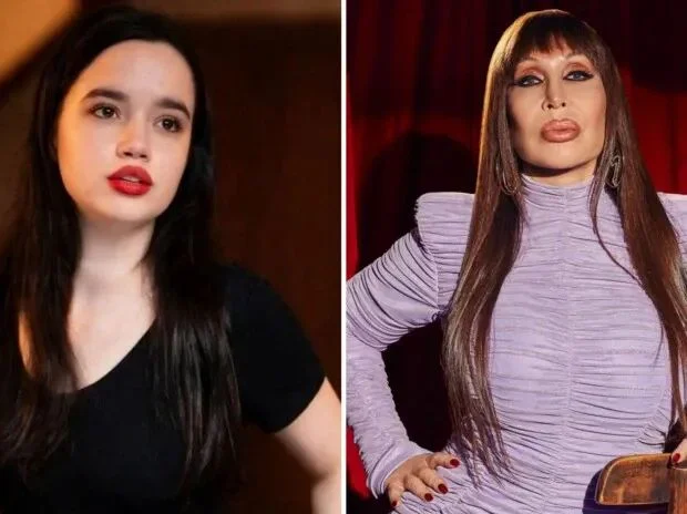 Helena, la nieta de Moria Casán, tuvo su debut actoral interpretando a su abuela en la serie biográfica