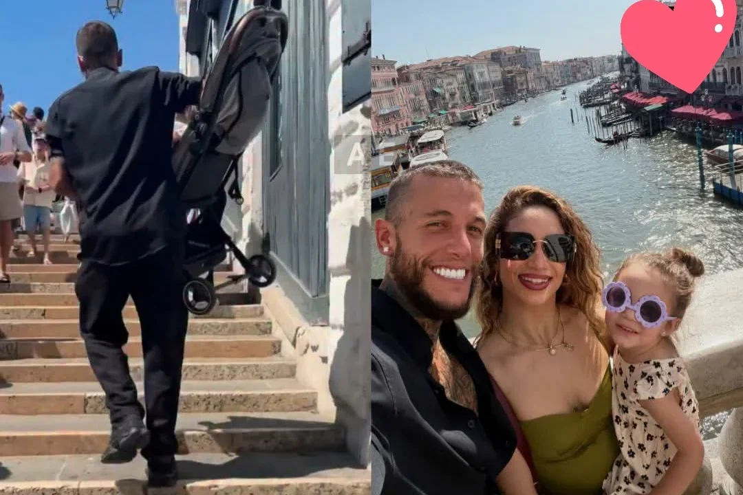 El desafío de Alex Caniggia y Melody Luz al recorrer Roma con el cochecito de su hija Venezia