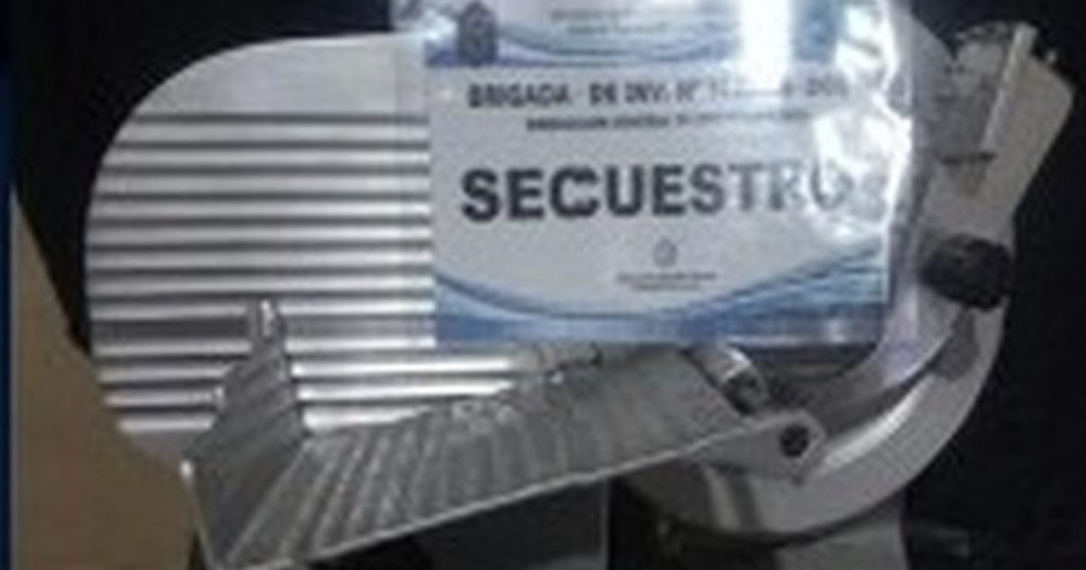 Embarcacion Investigadores recuperaron cortadora fiambre sustraída