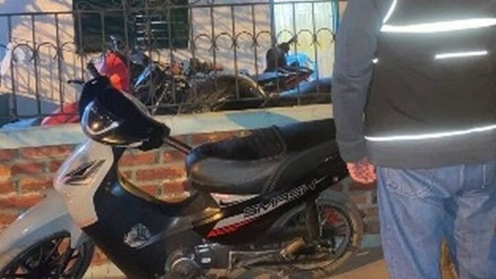 recuperaron una motocicleta