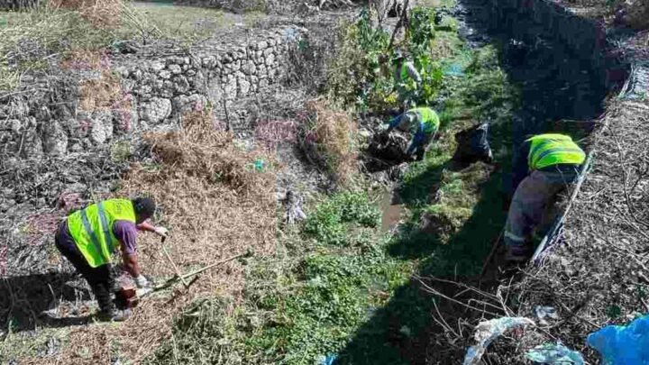saneamiento canal pluvial Avda. Las Costas