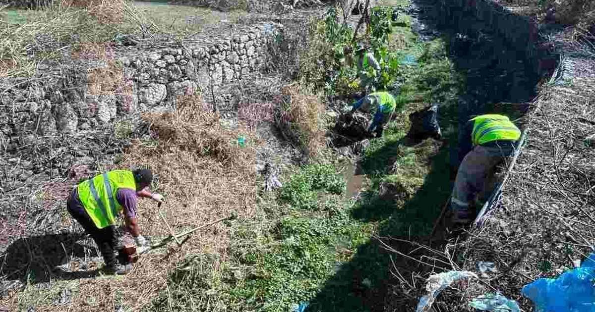 saneamiento canal pluvial Avda. Las Costas