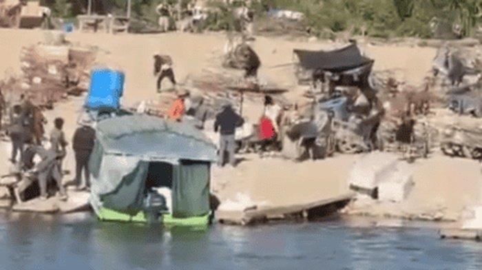 Tensión en la frontera: bagayeros atacaron a pedradas a efectivos de Prefectura en Aguas Blancas
