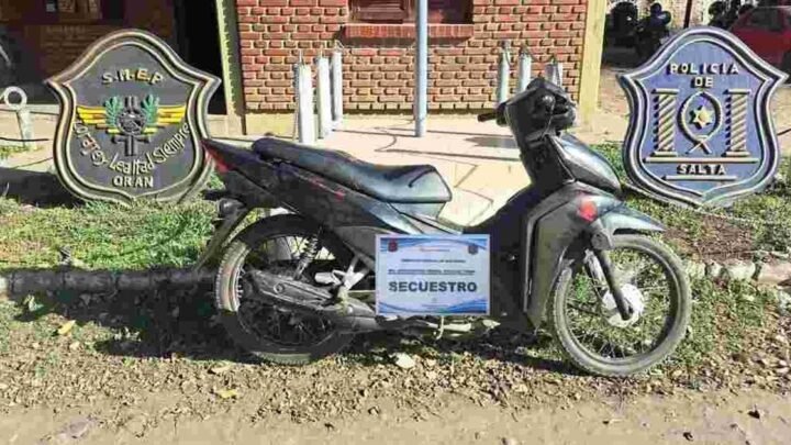 Oran Secuestraron motocicleta taller mecánico Orán