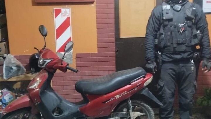 recuperaron una moto
